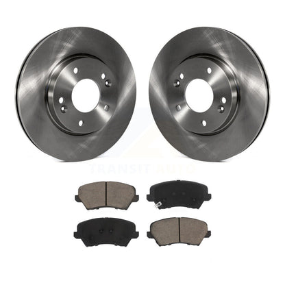 Brake Rotor Ceramic Pad Front Kit For Kia Forte Hyundai Elantra GT Veloster Koup