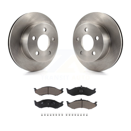 Brake Rotor & Ceramic Pad Front Kit For Jeep Wrangler Cherokee Grand Wagoneer TJ