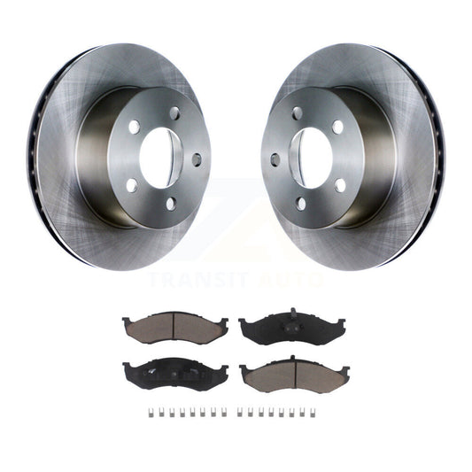 Brake Rotor & Ceramic Pad Front Kit For Jeep Wrangler Cherokee Grand Comanche TJ