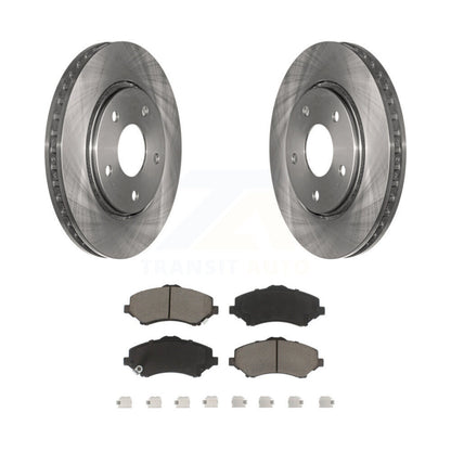 Brake Rotors Ceramic Pad Front Kit For Dodge Grand Caravan Journey Chrysler Town