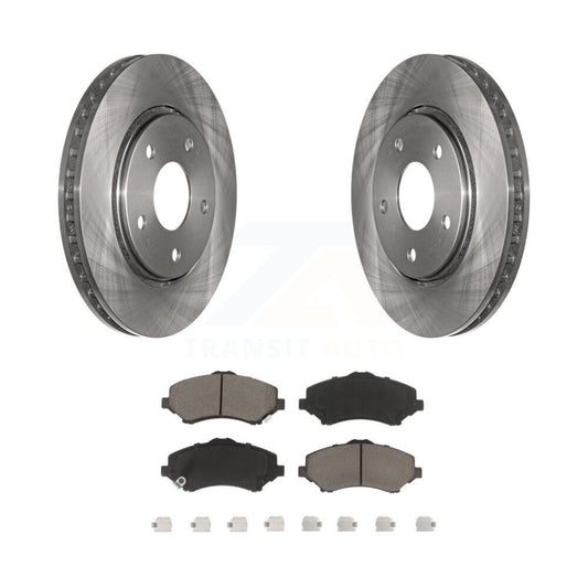 Brake Rotors Ceramic Pad Front Kit For Dodge Grand Caravan Journey Chrysler Town