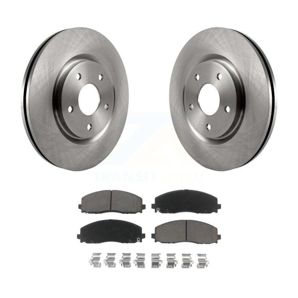 Brake Rotors Ceramic Pad Front Kit For Dodge Grand Caravan Journey Chrysler Town