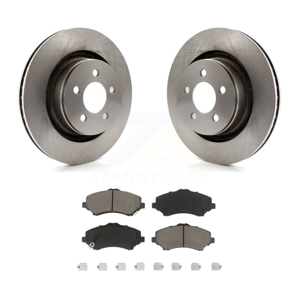 Disc Brake Rotors And Ceramic Pads Front Kit For Jeep Liberty Dodge Nitro