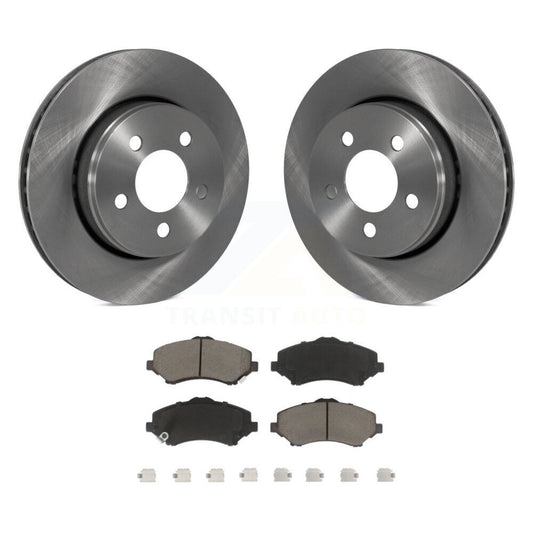 Disc Brake Rotors And Ceramic Pads Front Kit For Jeep Liberty Dodge Nitro