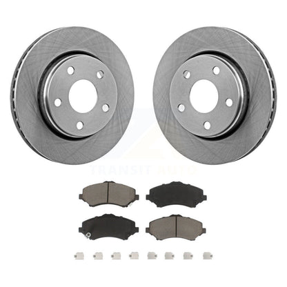 Disc Brake Rotors And Ceramic Pads Front Kit For Jeep Wrangler