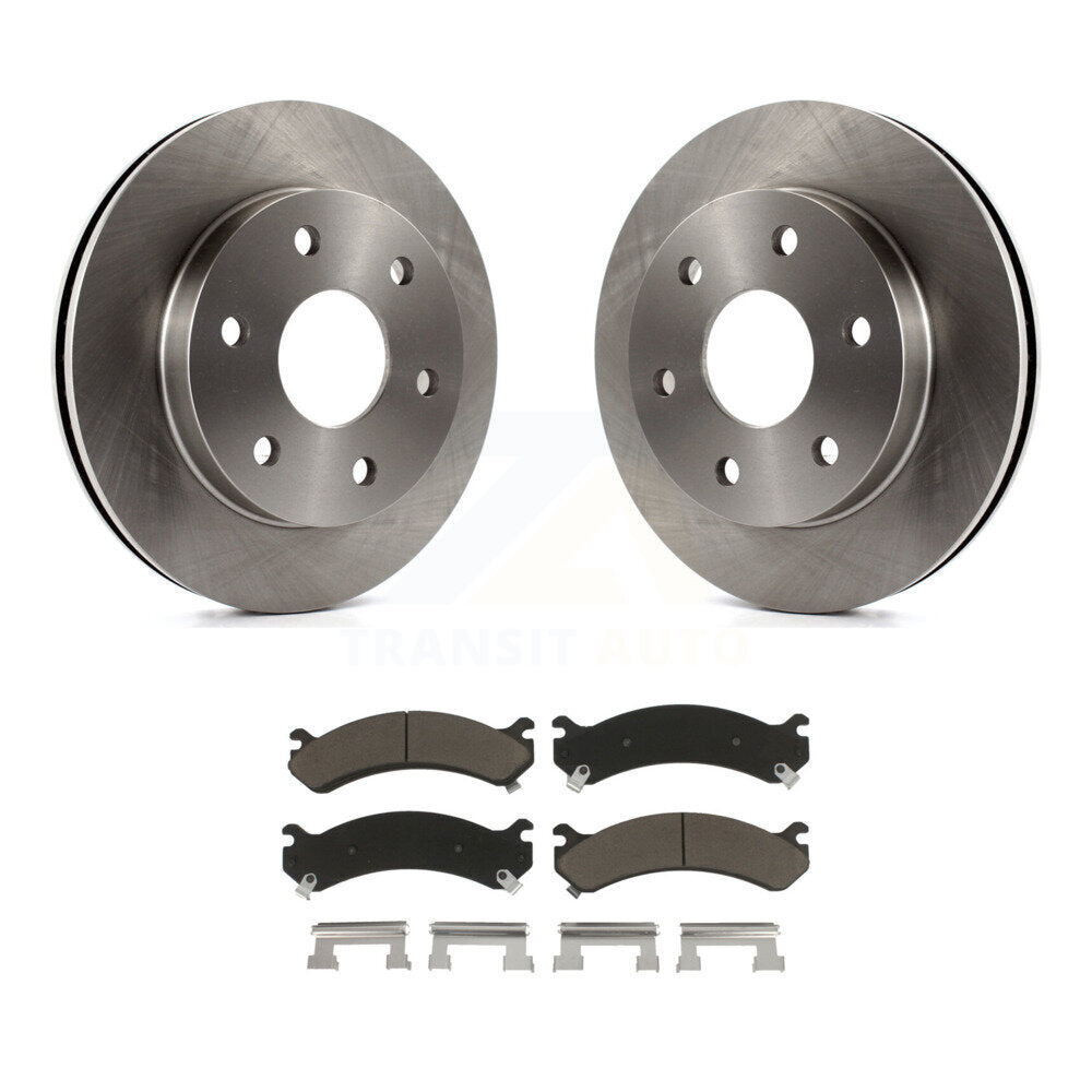 Brake Rotor And Ceramic Pad Front Kit For 2006 Chevrolet Express 2500 GMC Savana
