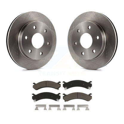Brake Rotor And Ceramic Pad Front Kit For 2006 Chevrolet Express 2500 GMC Savana