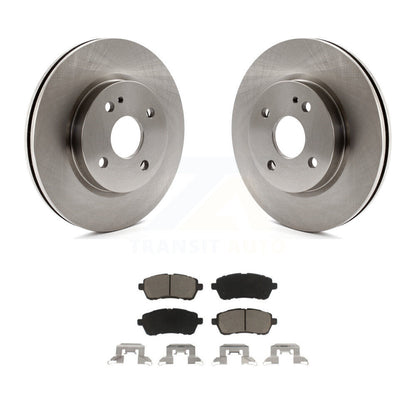 Disc Brake Rotors And Ceramic Pads Front Kit For 2011-2014 Mazda 2