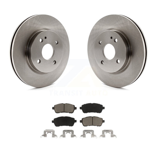 Disc Brake Rotors And Ceramic Pads Front Kit For 2011-2014 Mazda 2