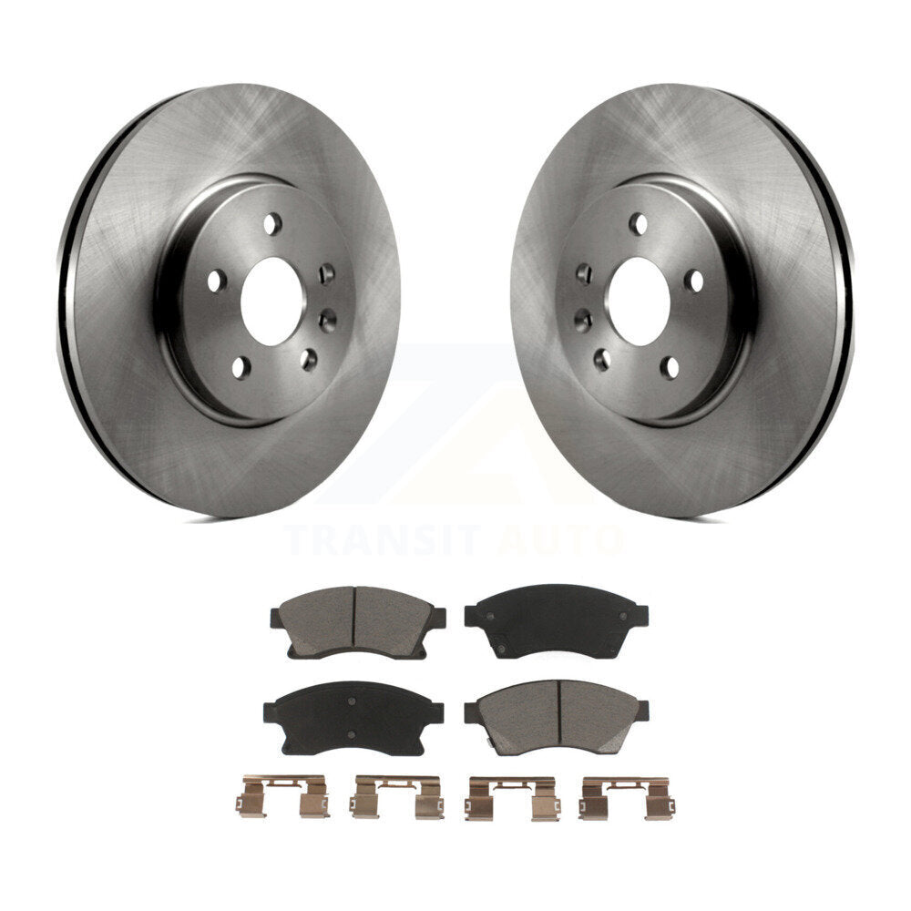 Disc Brake Rotors And Ceramic Pads Front Kit For 2013-2014 Chevrolet Sonic RS