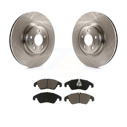 Disc Brake Rotor And Ceramic Pad Front Kit For Audi Q5 A4 Quattro S4 S5 A6 A7 A5