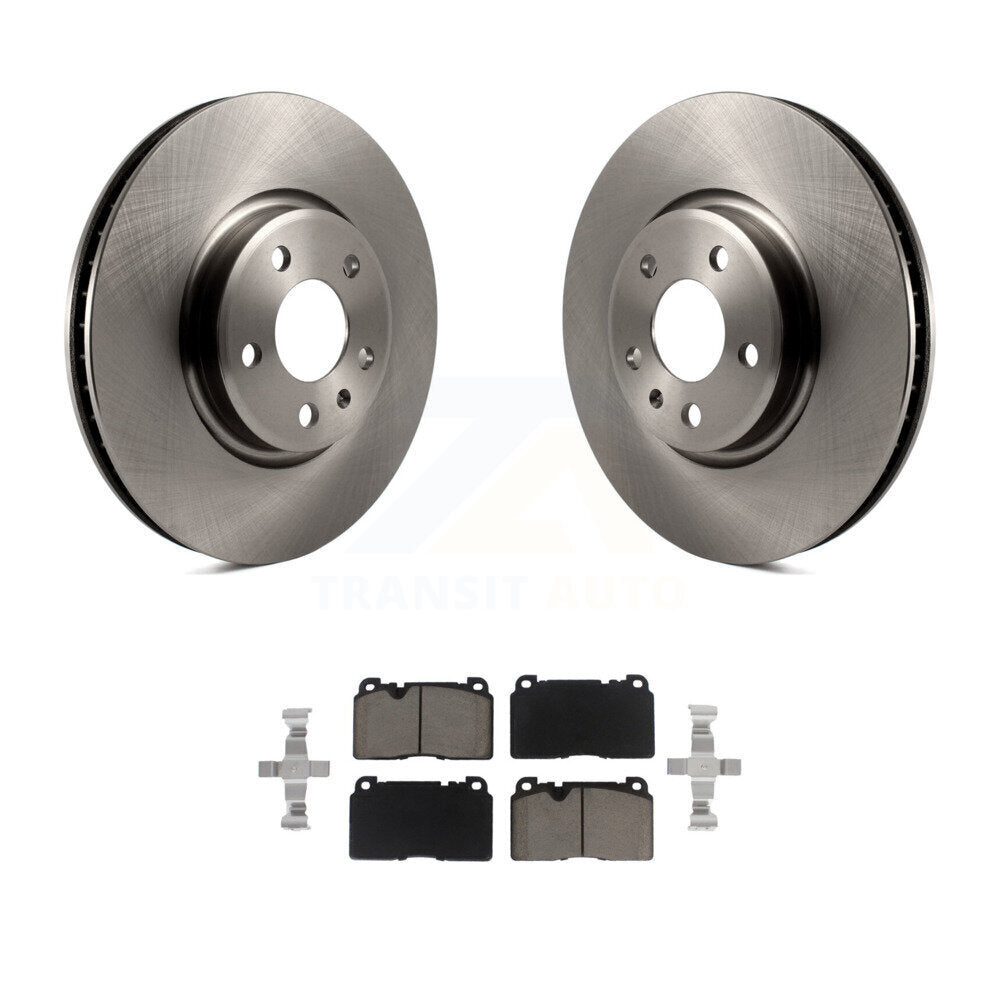 Disc Brake Rotors And Ceramic Pads Front Kit For Audi Q5
