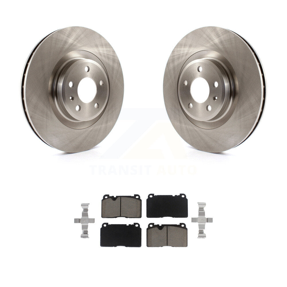 Disc Brake Rotors And Ceramic Pads Front Kit For Audi Q5