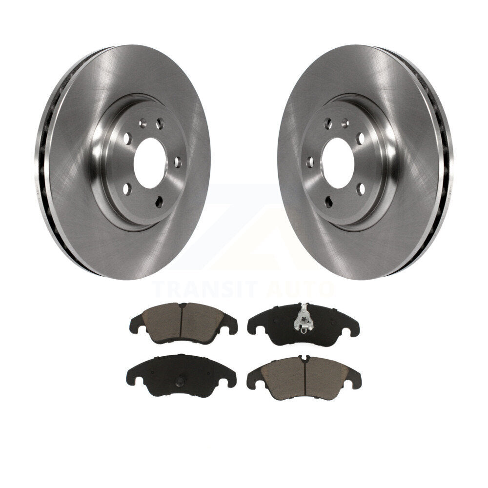 Disc Brake Rotors And Ceramic Pads Front Kit For Audi A4 Quattro Q5 A5 allroad