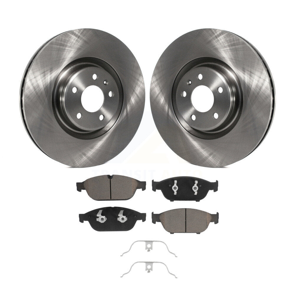Disc Brake Rotors And Ceramic Pads Front Kit For Audi A6 Quattro A7 A8