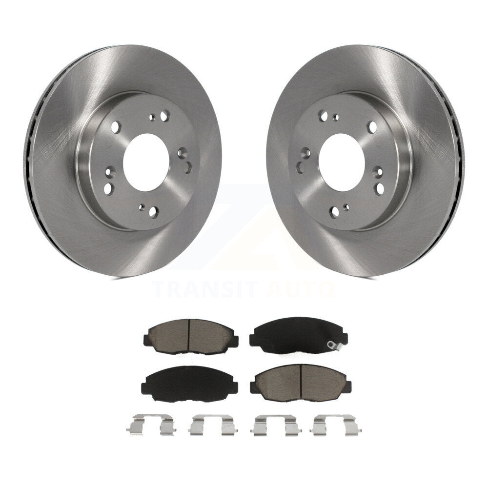 Disc Brake Rotors And Ceramic Pads Front Kit For Honda Civic