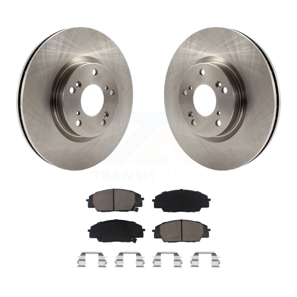 Disc Brake Rotors And Ceramic Pads Front Kit For Honda Civic Acura CSX RSX