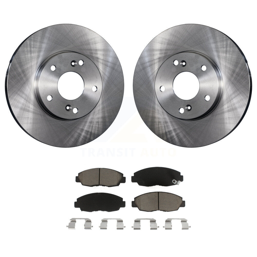 Disc Brake Rotors And Ceramic Pads Front Kit For 2011 Honda Civic GX