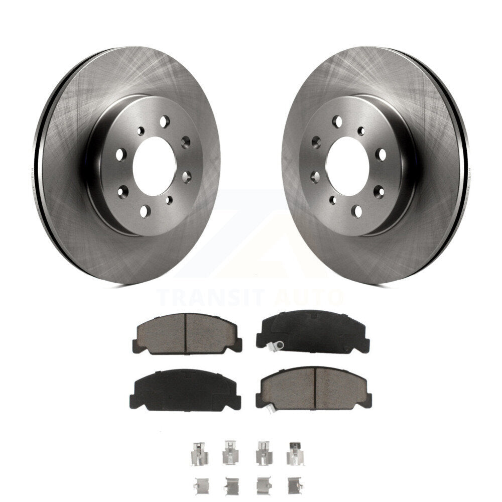 Disc Brake Rotors Ceramic Pad Front Kit For 1997 Honda Civic LX with 4-Wheel ABS