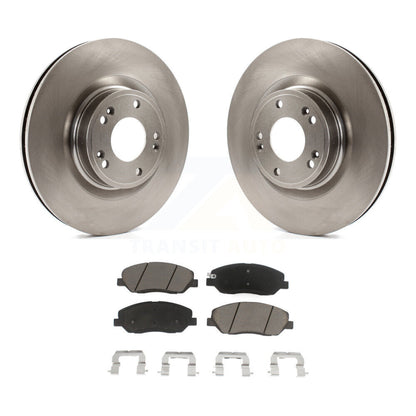 Disc Brake Rotors And Ceramic Pads Front Kit For 2009-2011 Hyundai Genesis 3.8L