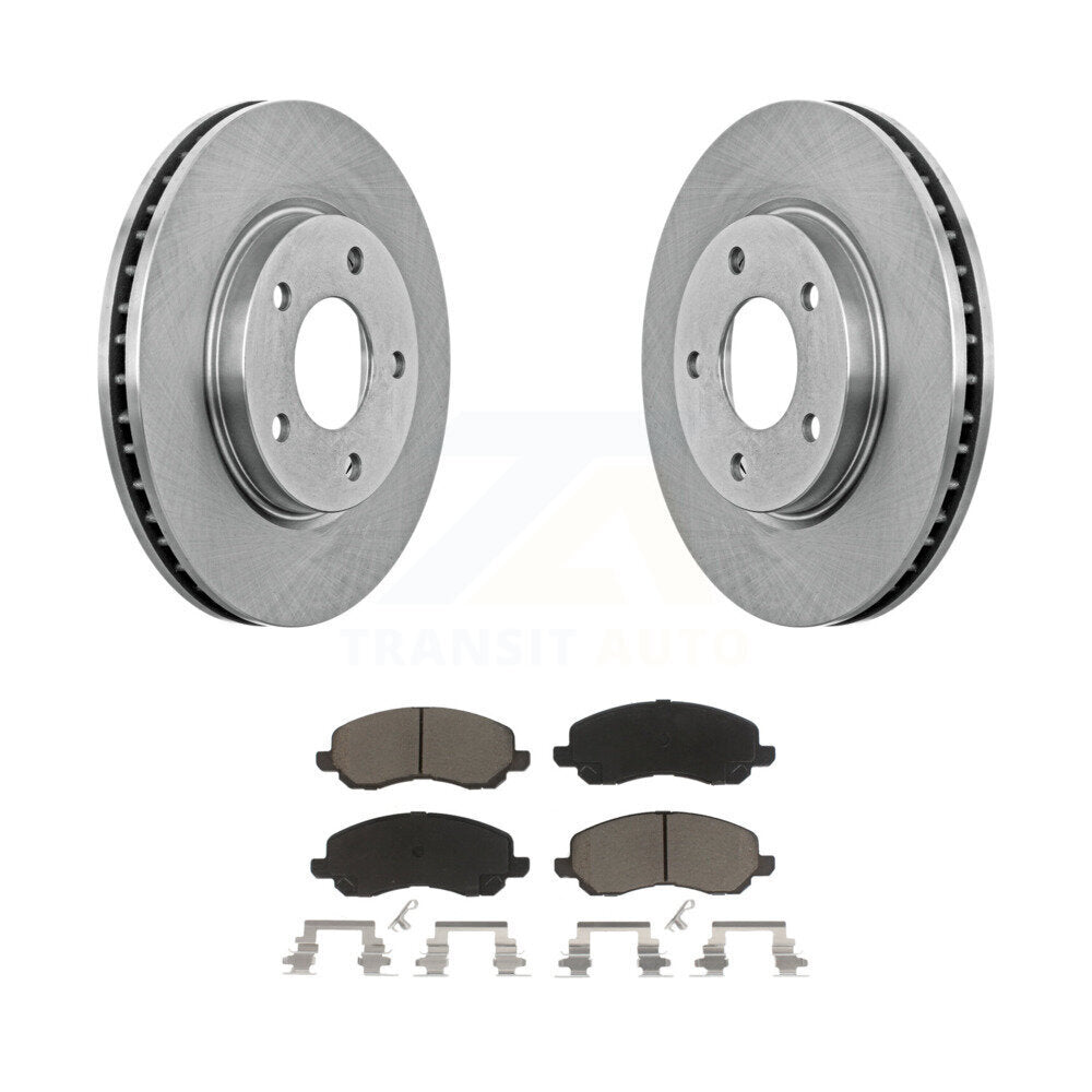 Disc Brake Rotors And Ceramic Pads Front Kit For Mitsubishi Lancer Dodge Caliber