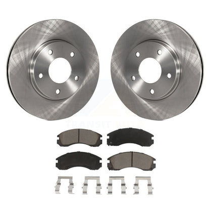 Disc Brake Rotors And Ceramic Pads Front Kit For 2000 Mitsubishi Eclipse 3.0L