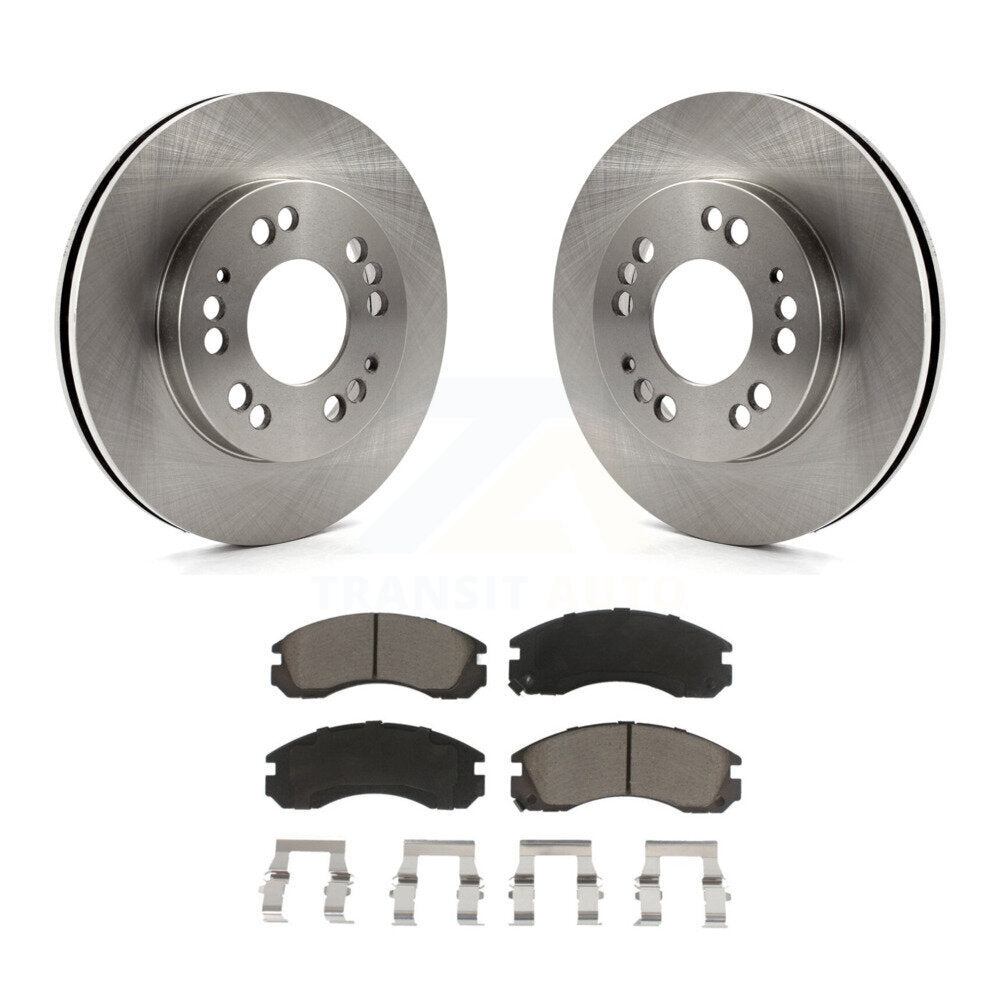 Disc Brake Rotors And Ceramic Pads Front Kit For Eagle Talon Plymouth Laser AWD