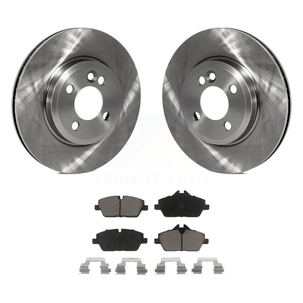 Disc Brake Rotors And Ceramic Pads Front Kit For Mini Cooper