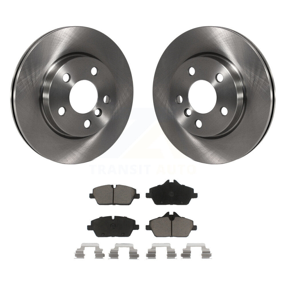 Disc Brake Rotors And Ceramic Pads Front Kit For Mini Cooper