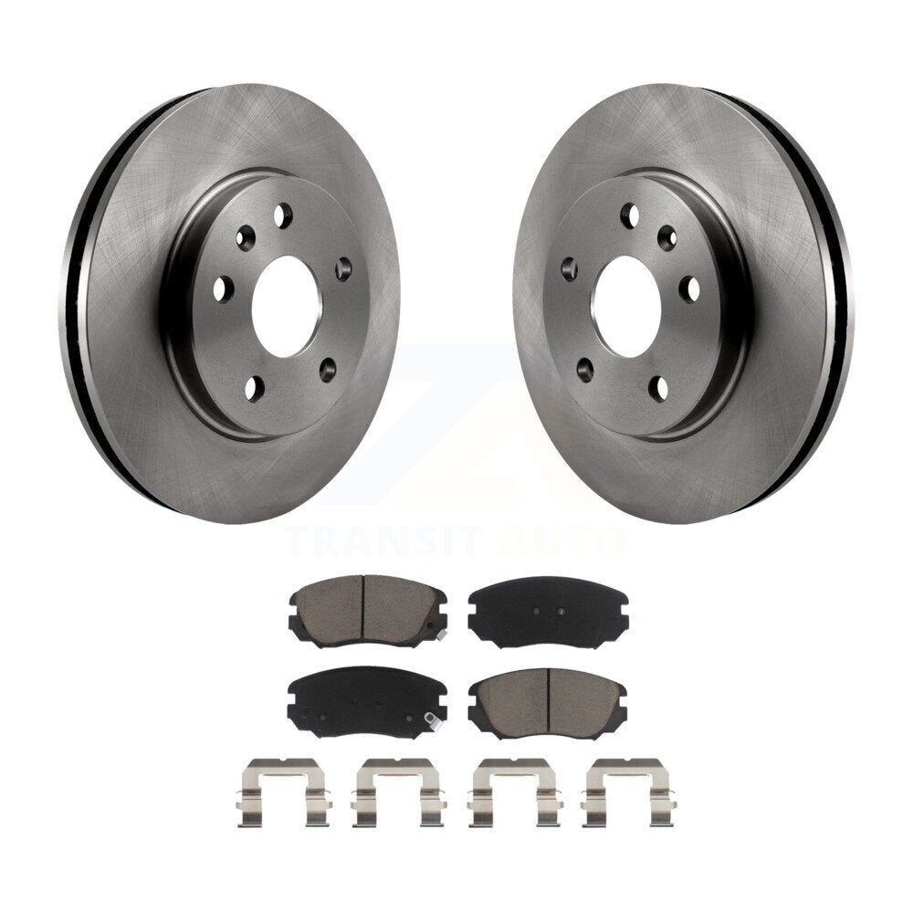 Disc Brake Rotor Ceramic Pad Front Kit For Chevrolet Malibu Buick Regal LaCrosse
