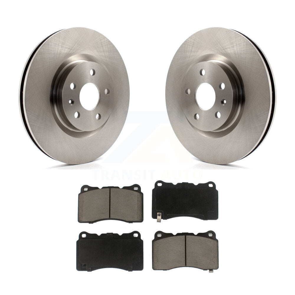 Disc Brake Rotors And Ceramic Pads Front Kit For Cadillac XTS Buick Regal