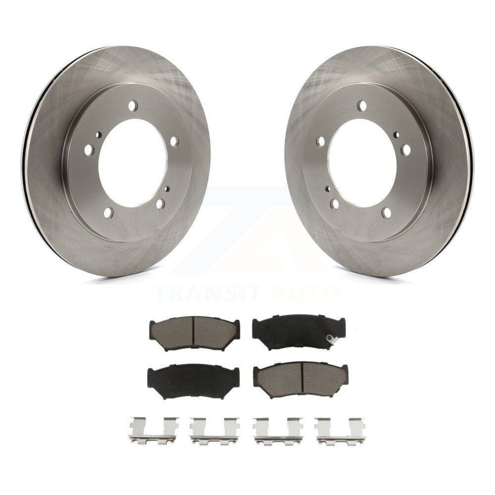 Brake Rotors Ceramic Pad Front Kit For 1999-2004 Chevrolet Tracker Suzuki Vitara