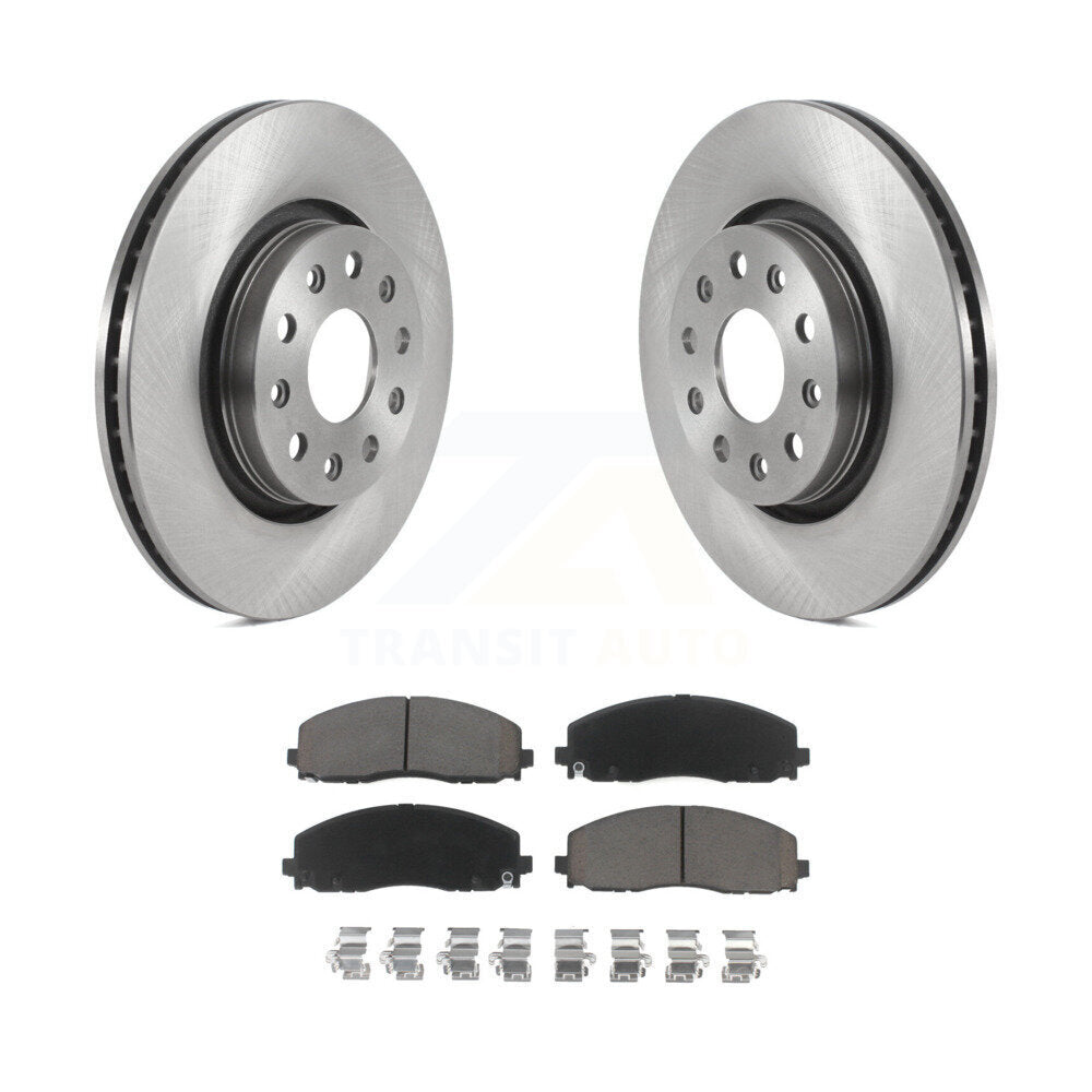 Disc Brake Rotors And Ceramic Pads Front Kit For Jeep Wrangler Gladiator