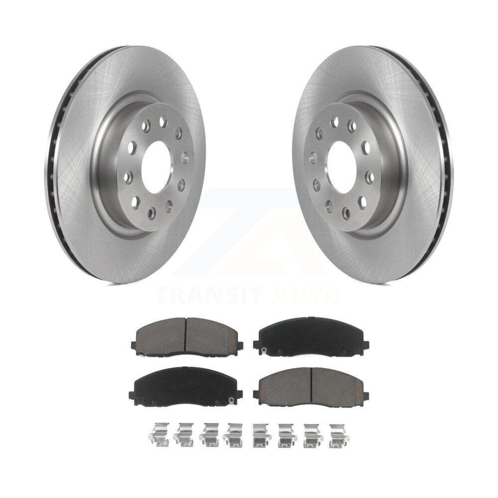 Disc Brake Rotors And Ceramic Pads Front Kit For Jeep Wrangler