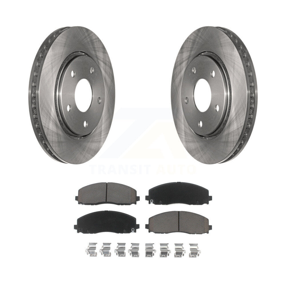 Disc Brake Rotors And Ceramic Pads Front Kit For Dodge Grand Caravan