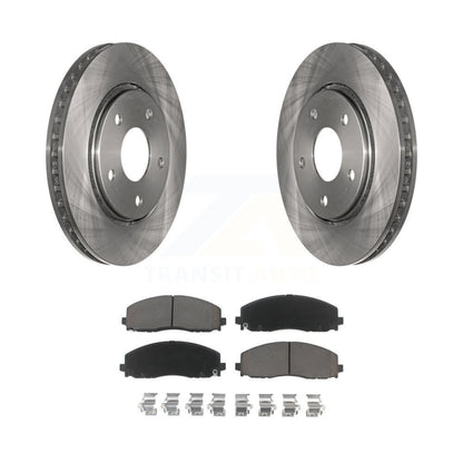 Disc Brake Rotors And Ceramic Pads Front Kit For Dodge Grand Caravan