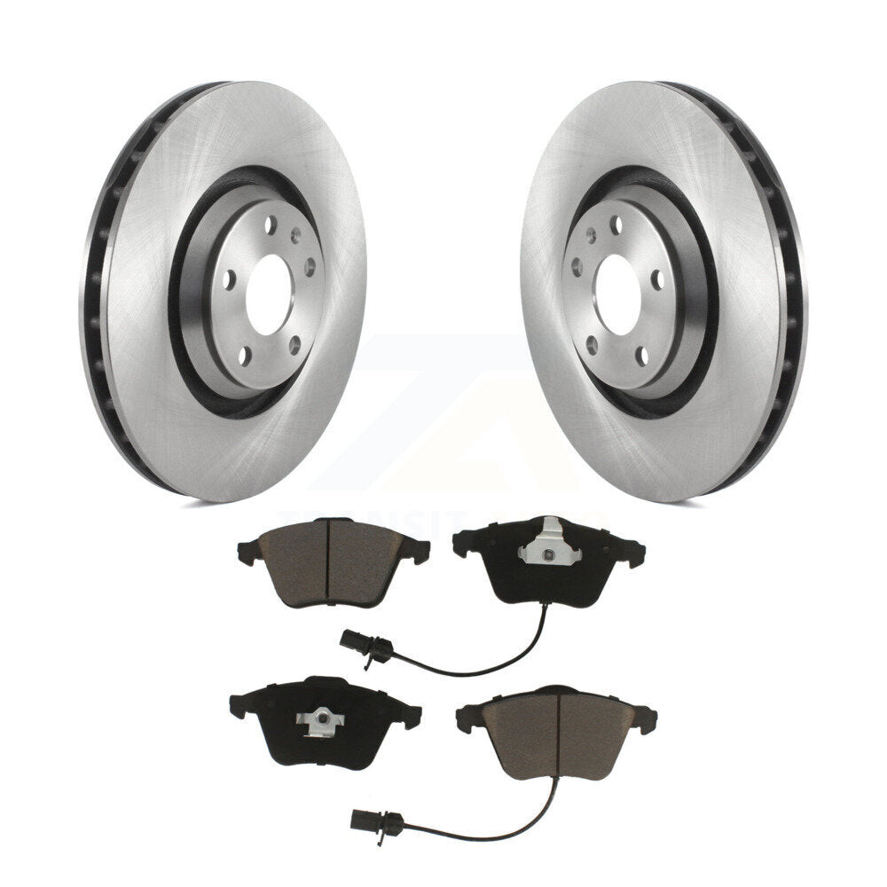 Disc Brake Rotors And Ceramic Pads Front Kit For Audi TT Quattro TTS