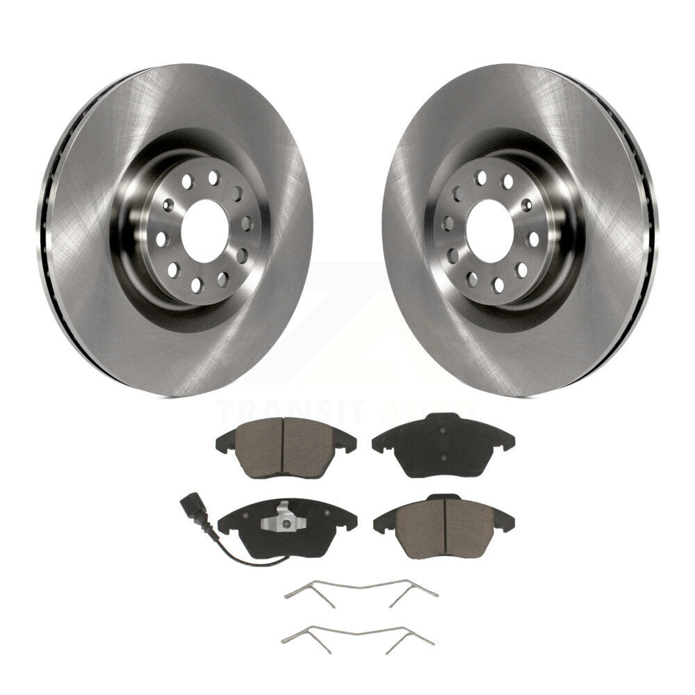 Brake Rotor And Ceramic Pad Front Kit For Volkswagen Golf CC GTI Audi A3 Quattro