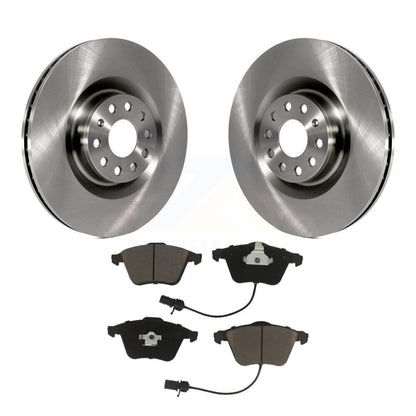 Disc Brake Rotors And Ceramic Pads Front Kit For Volkswagen Golf Passat CC R R32