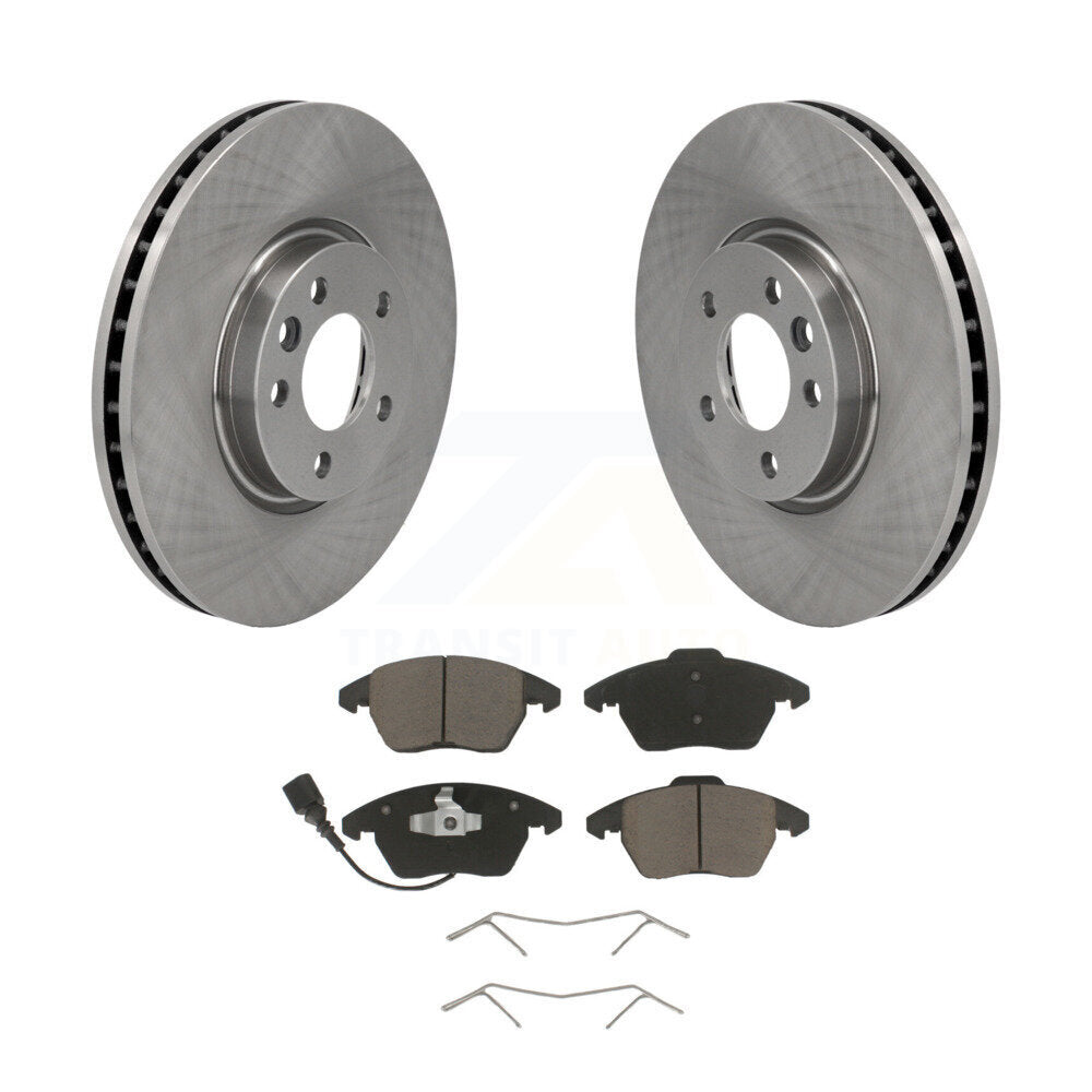Disc Brake Rotors And Ceramic Pads Front Kit For Volkswagen CC