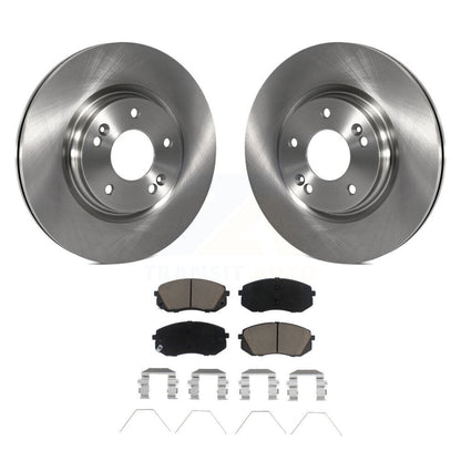 Brake Rotor & Ceramic Pad Front Kit For Hyundai Kona Kia Seltos Forte Elantra GT