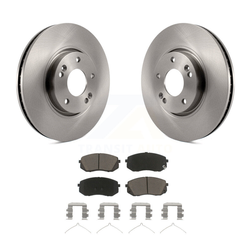 Disc Brake Rotors And Ceramic Pads Front Kit For Hyundai Sonata