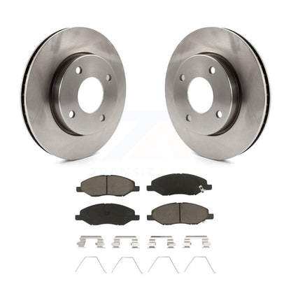 Disc Brake Rotors And Ceramic Pads Front Kit For 2009-2011 Nissan Versa 1.6L