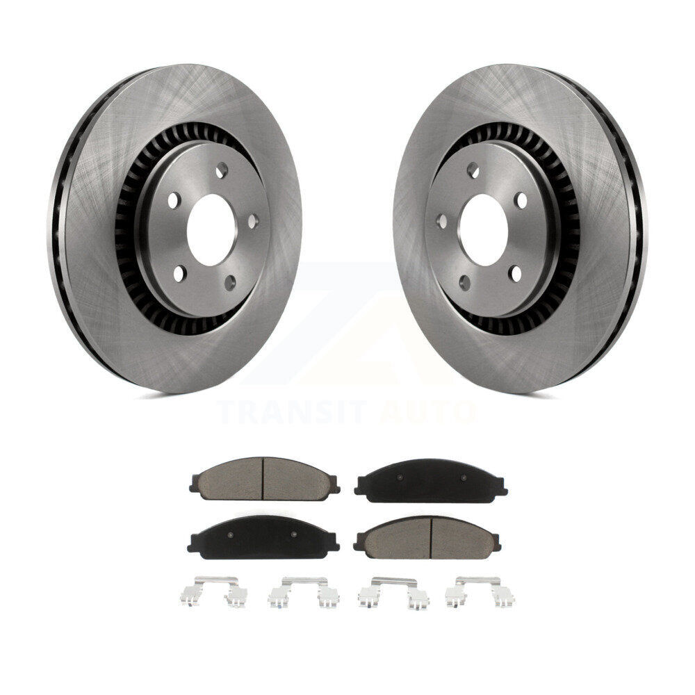 Brake Rotor Ceramic Pad Front Kit For Ford Five Hundred Freestyle Taurus X Sable