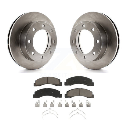 Brake Rotors Ceramic Pad Front Kit For Ford F-250 Super Duty F-350 Excursion 4WD