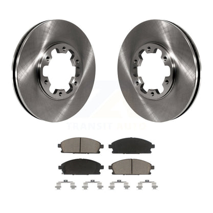 Disc Brake Rotors And Ceramic Pads Front Kit For Nissan Pathfinder INFINITI QX4