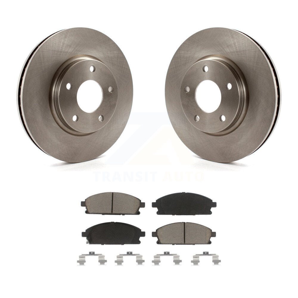 Disc Brake Rotors And Ceramic Pads Front Kit For 2004-2009 Nissan Quest