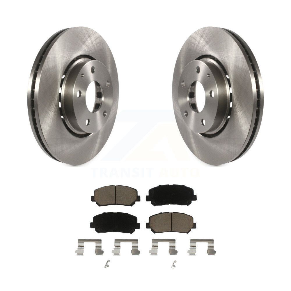 Disc Brake Rotors And Ceramic Pads Front Kit For Mazda CX-5