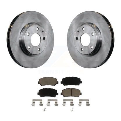 Disc Brake Rotors And Ceramic Pads Front Kit For 2013-2015 Mazda CX-5