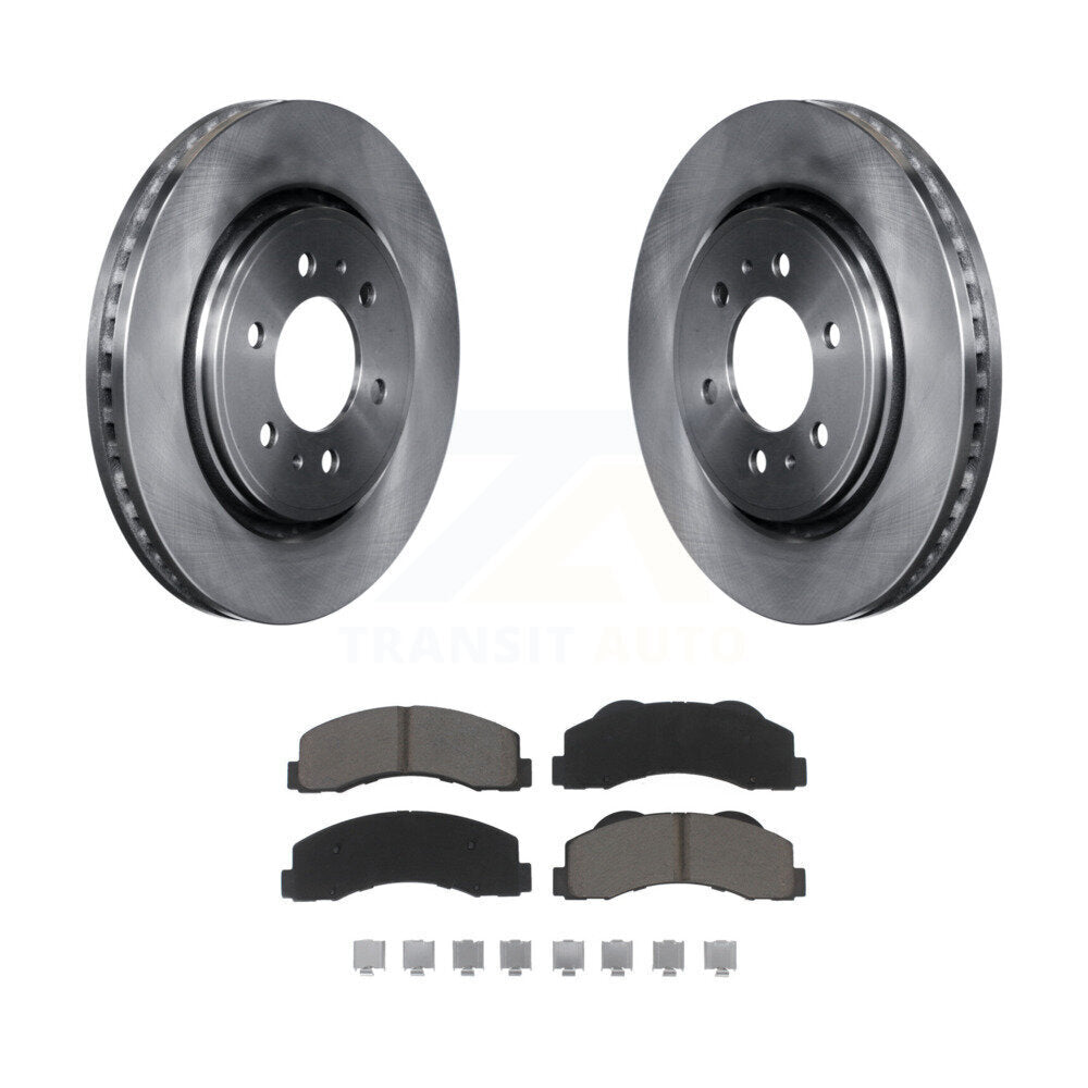 Brake Rotors & Ceramic Pad Front Kit For Ford F-150 Expedition Lincoln Navigator